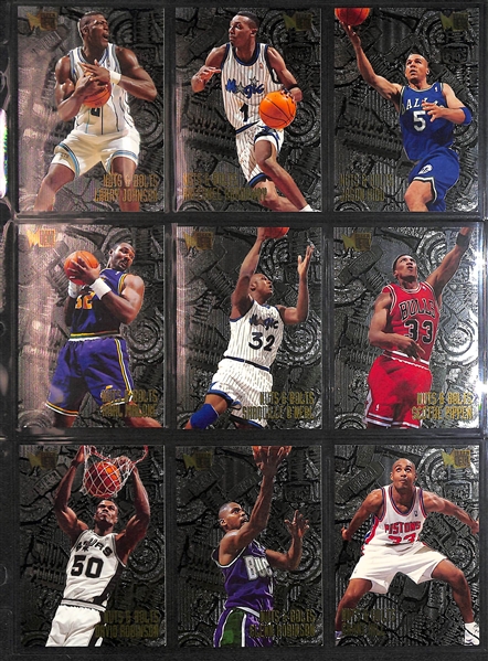 Lot of (500+) Mid to Late 1990s Basketball Cards w. Many Stars and Inserts Inc. Barkley, Malone, Hardaway, Robinson, Kemp, Pippen and More